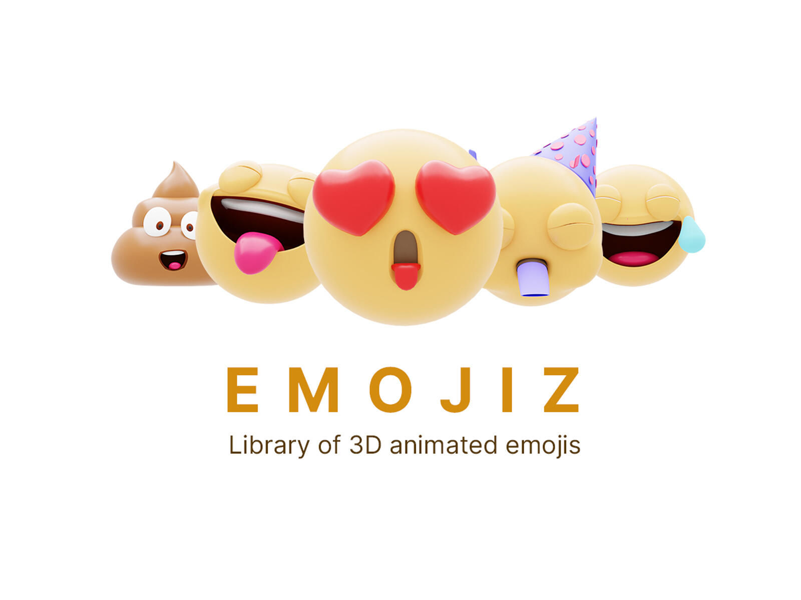 EMOJIZ - Animated 3D emojis or emoticons with free samples included